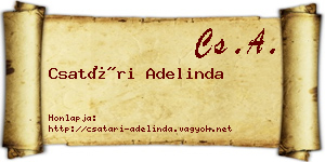 Csatári Adelinda névjegykártya